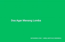 Doa Kristen Supaya Menang Lomba